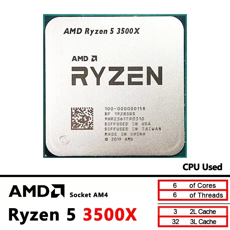 AMD Ryzen 5 3500X 3.6GHz 6 Cor - Esports Gaming Pc Build 评论和价格