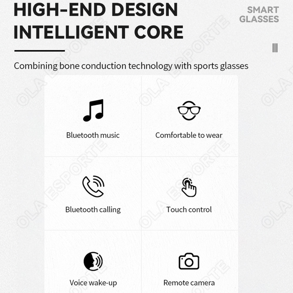 NEW Smart Glasses V5.3 Bluetoo - Video Gaming & Esports Usd Acc 评论和价格
