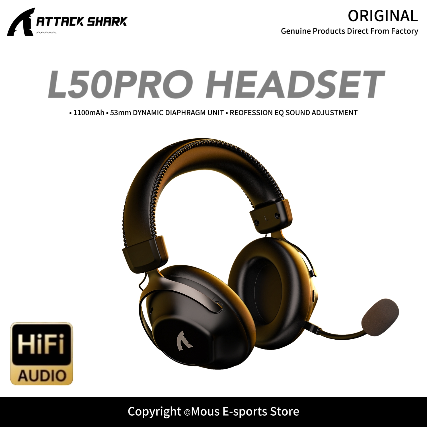 ATTACK SHARK L50PRO Tri-Mode W - Esports Gaming Gear 评论和价格