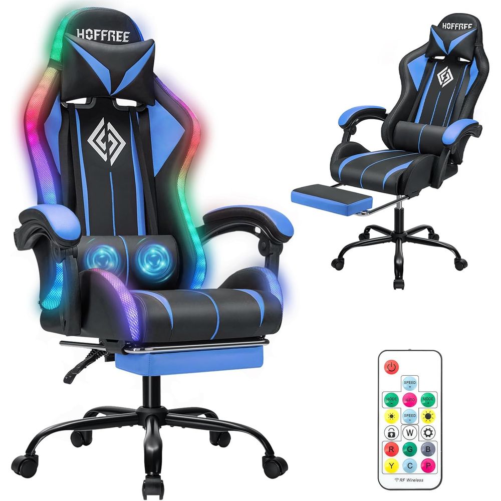 LED Gaming Chair with Massage  - Video Gaming & Esports Usd Acc 评论和价格